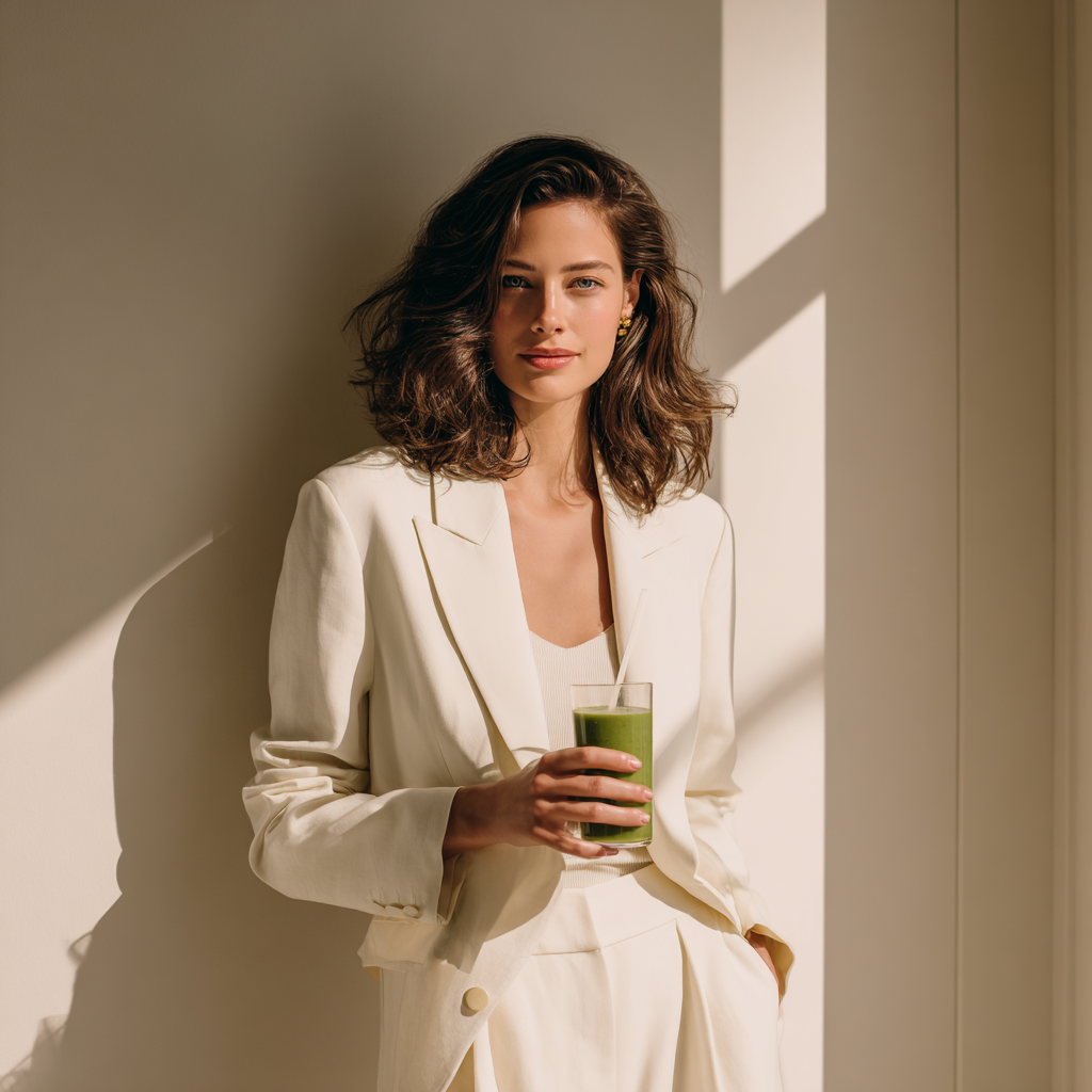 Woman with Smoothie